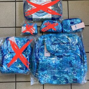 Blue Sea Life Travel Bag Set